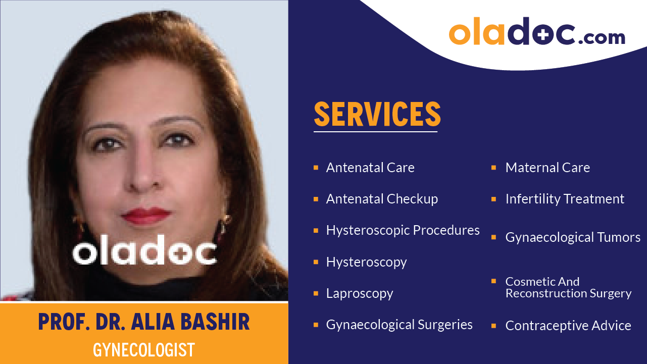 Services provided by Dr.Alia Bashir